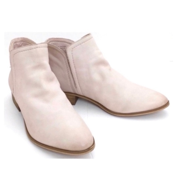 ALDO Gweria Soft Nubuck Leather Ankle Bootie in Nude Pink Size 10 - Picture 5 of 9